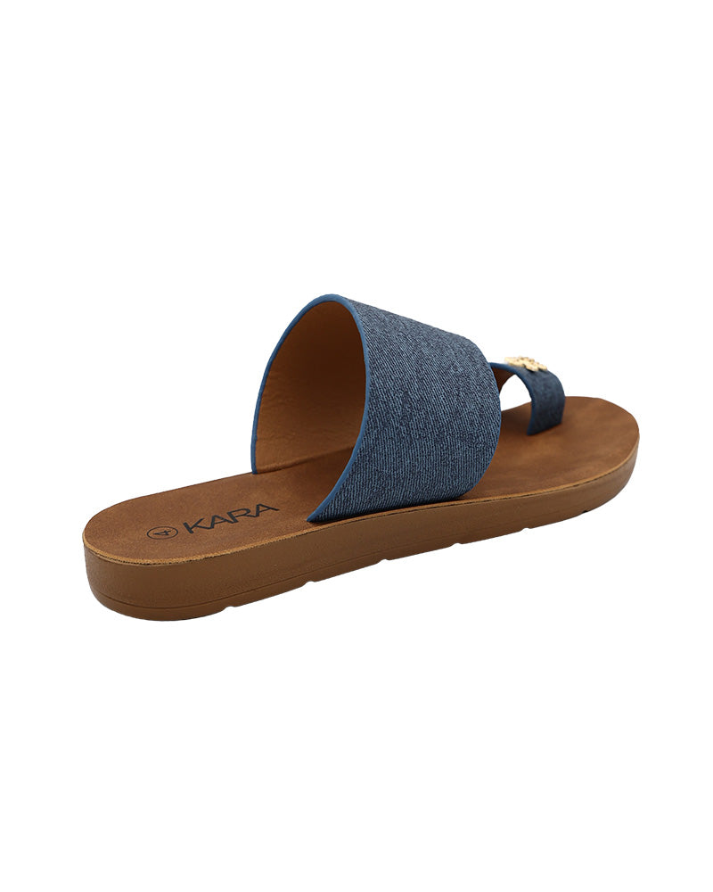 Star Detail Toe Post Moulded Sandal