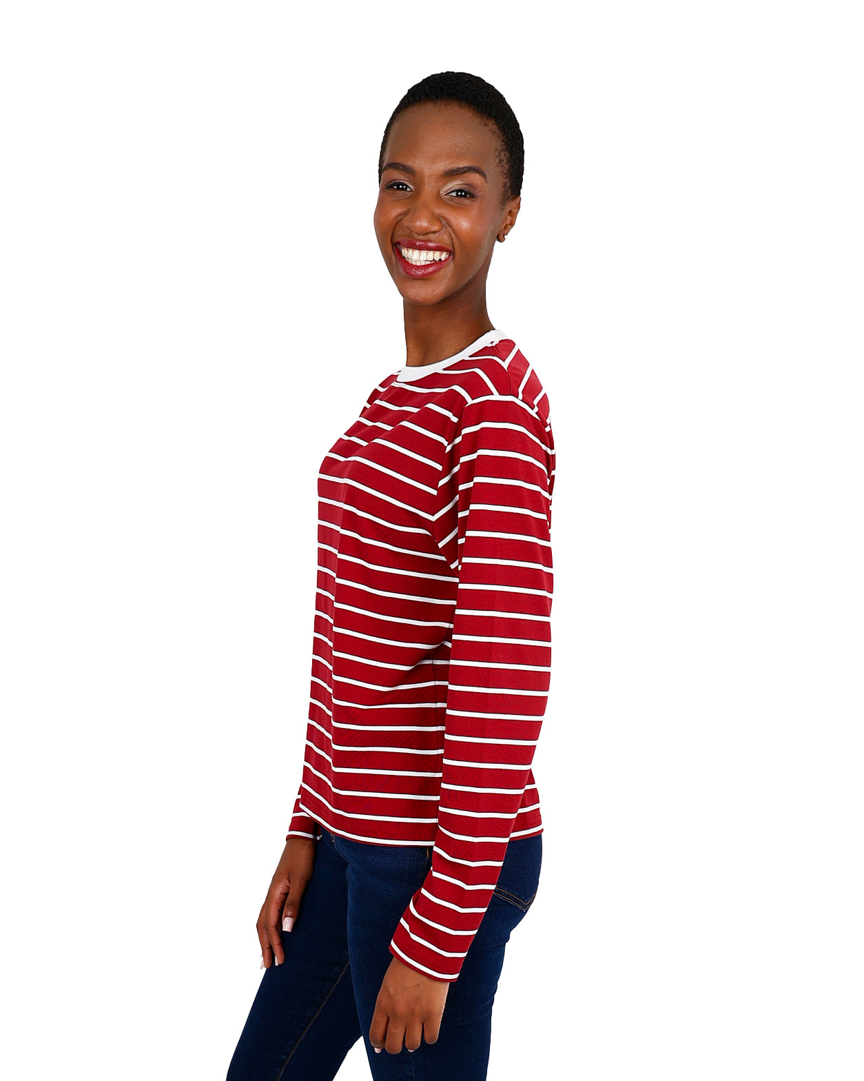Long Sleeve Red Stripe T-Shirt