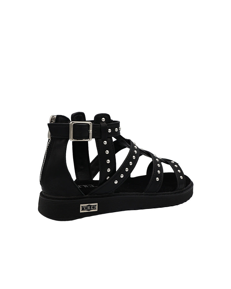 Stud Detail Cleated Zip-Up Gladiator
