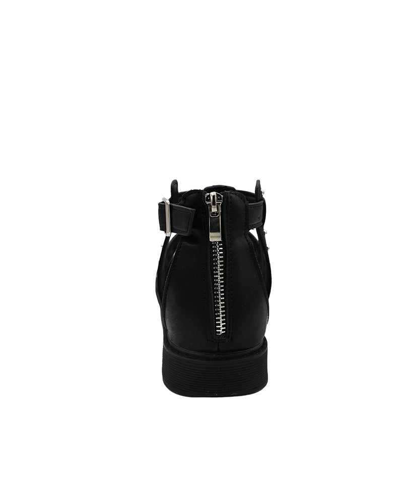 Stud Detail Cleated Zip-Up Gladiator