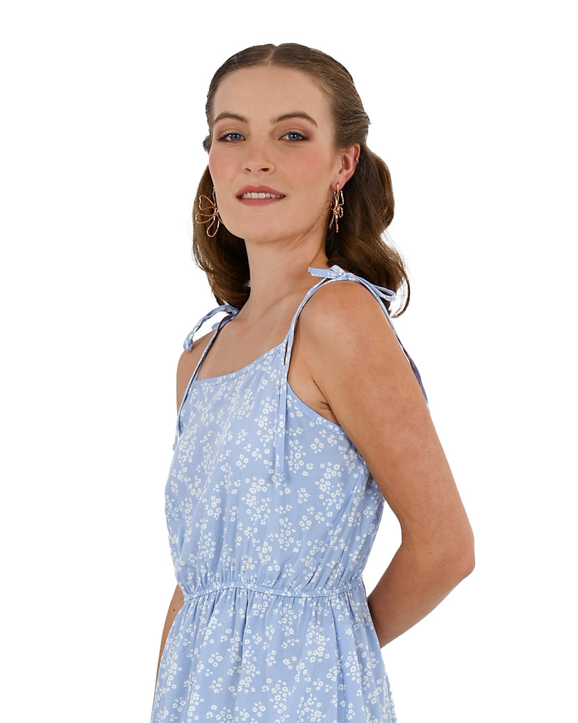 Strappy Floral Skater Mini Dress