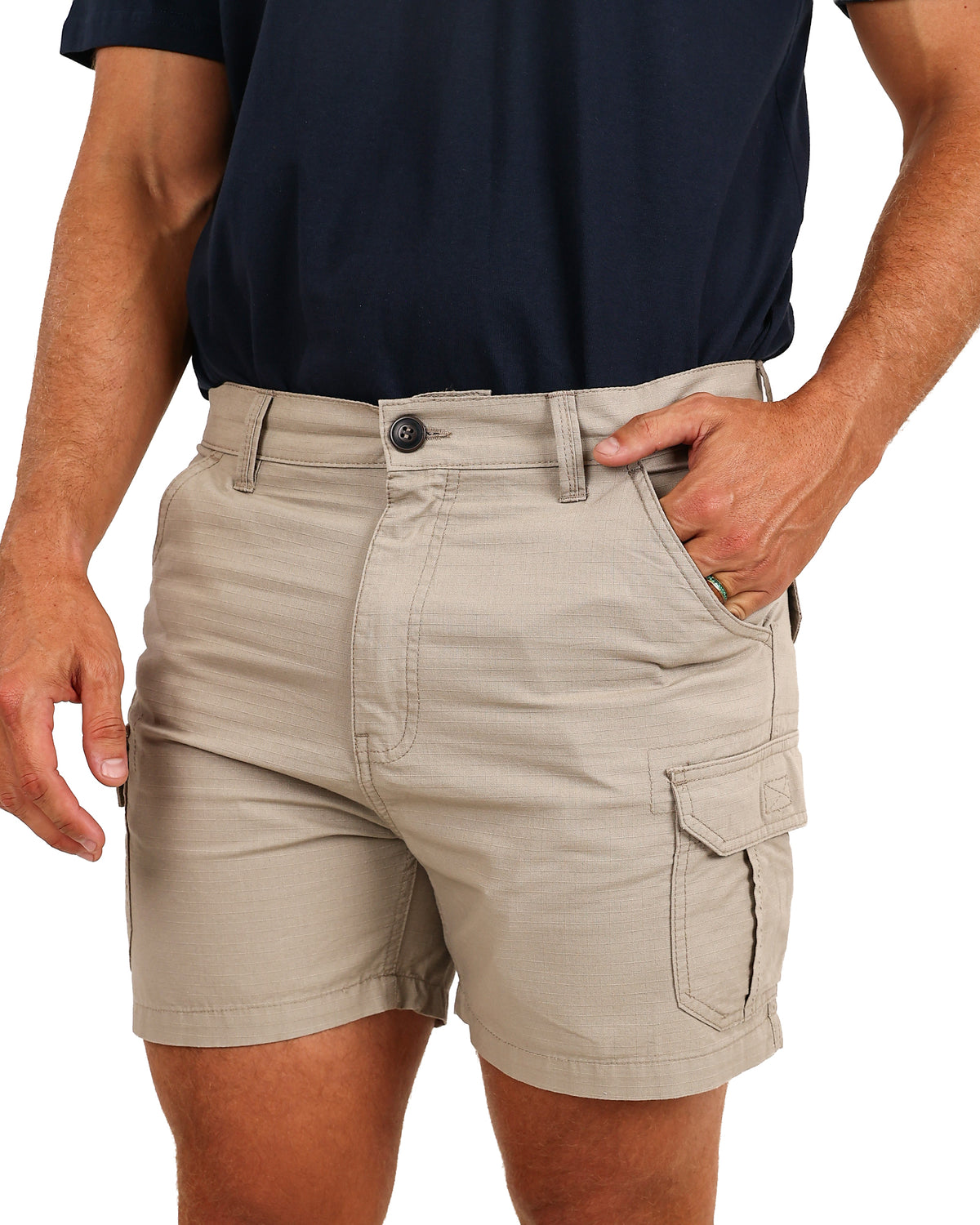 Okavango Taupe Ripstop Cargo Shorts
