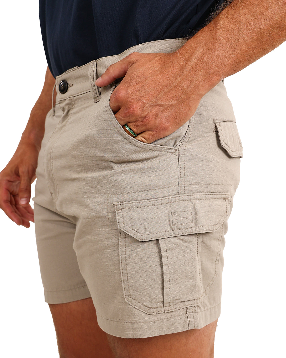 Okavango Taupe Ripstop Cargo Shorts