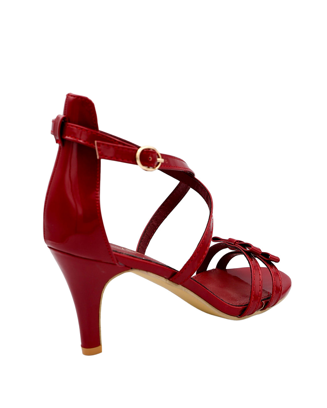 Red Bow Detail Strappy Heel