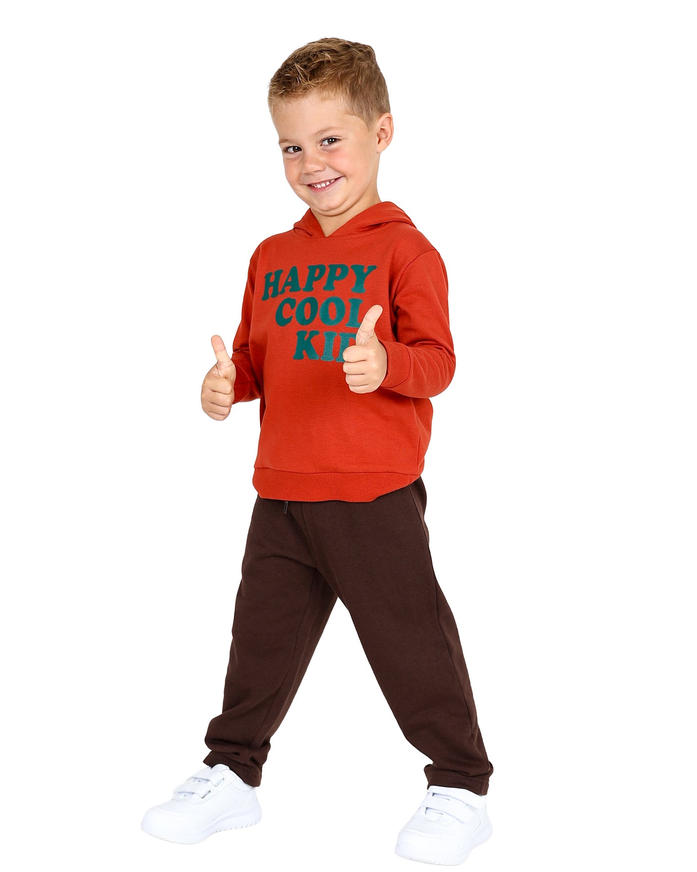 2 Pack Happy Cool Kid Graphic Hoodie & Sweater