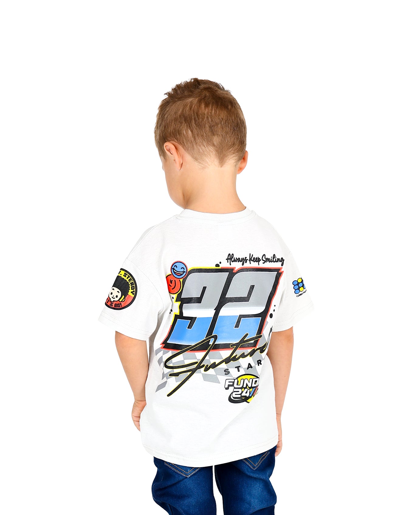 Short Sleeve "Future Racing Legend" Graphic Print T-Shirt