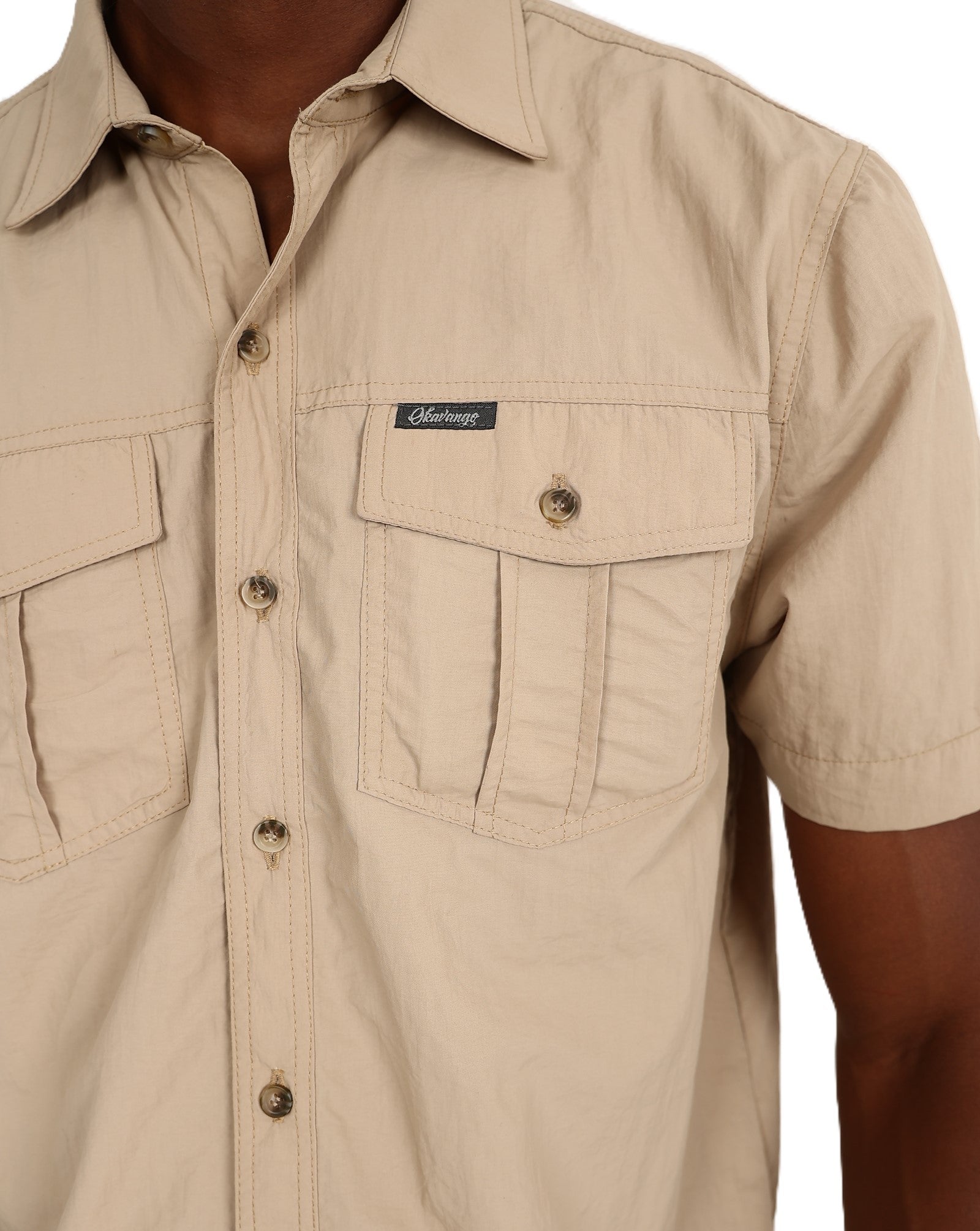 Okavango Short Sleeve Stone Crush Nylon Shirt