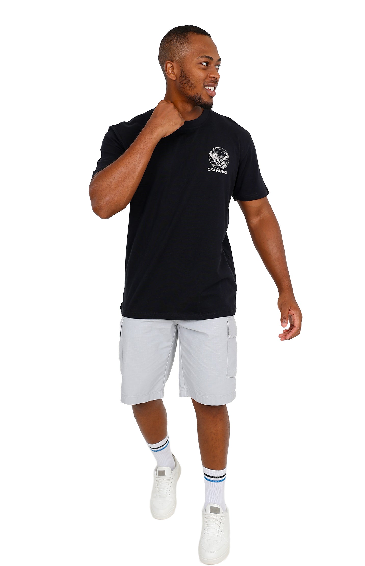 Okavango Silver Ripstop Cotton Cargo Shorts