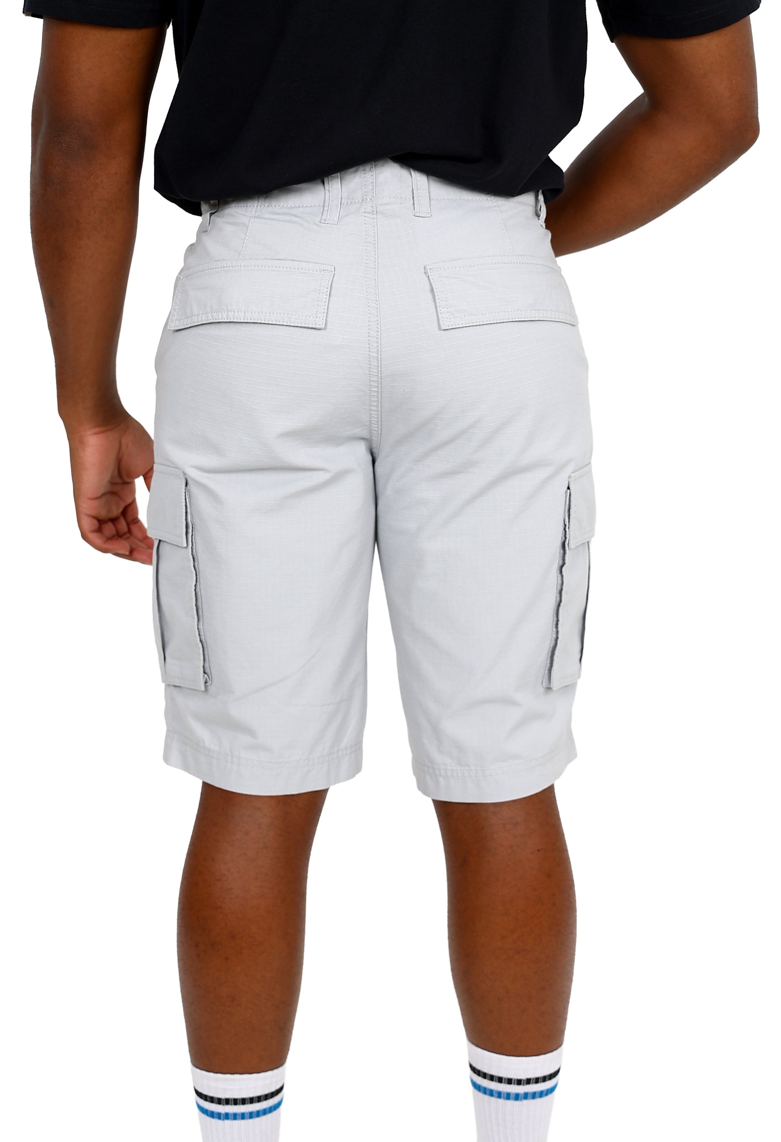 Okavango Silver Ripstop Cotton Cargo Shorts