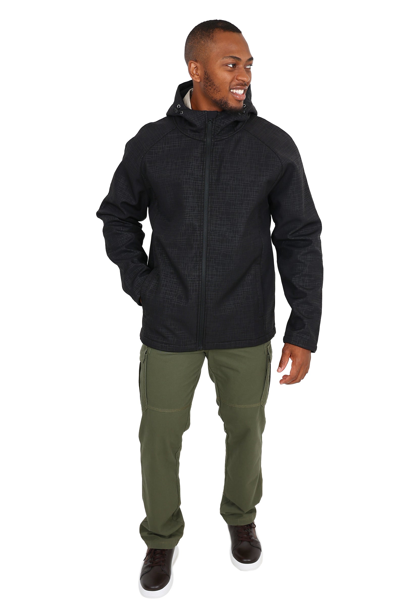 Okavango Black Softshell Hooded Jacket