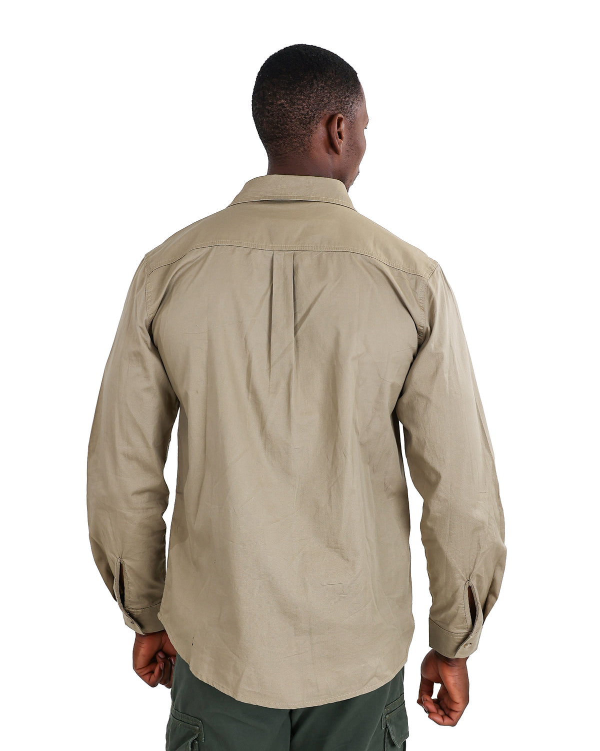 Okavango Long Sleeve stone Nylon Cargo Shirt