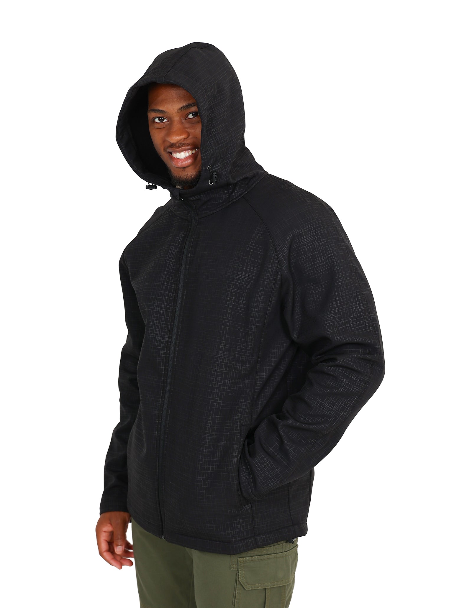 Okavango Black Softshell Hooded Jacket