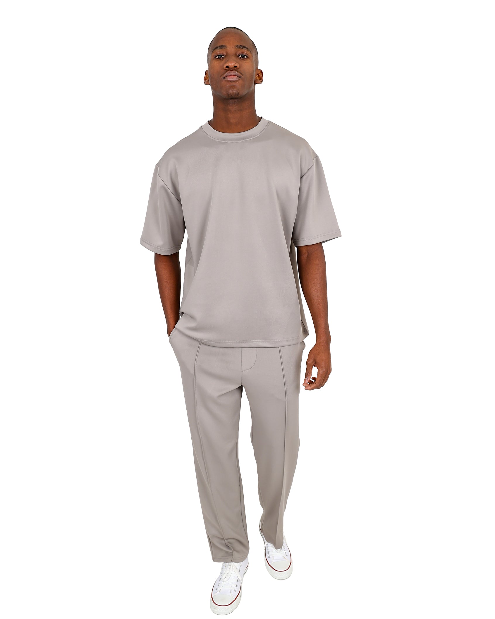 Funk Short Sleeve Stone Oversized Scuba T-Shirts