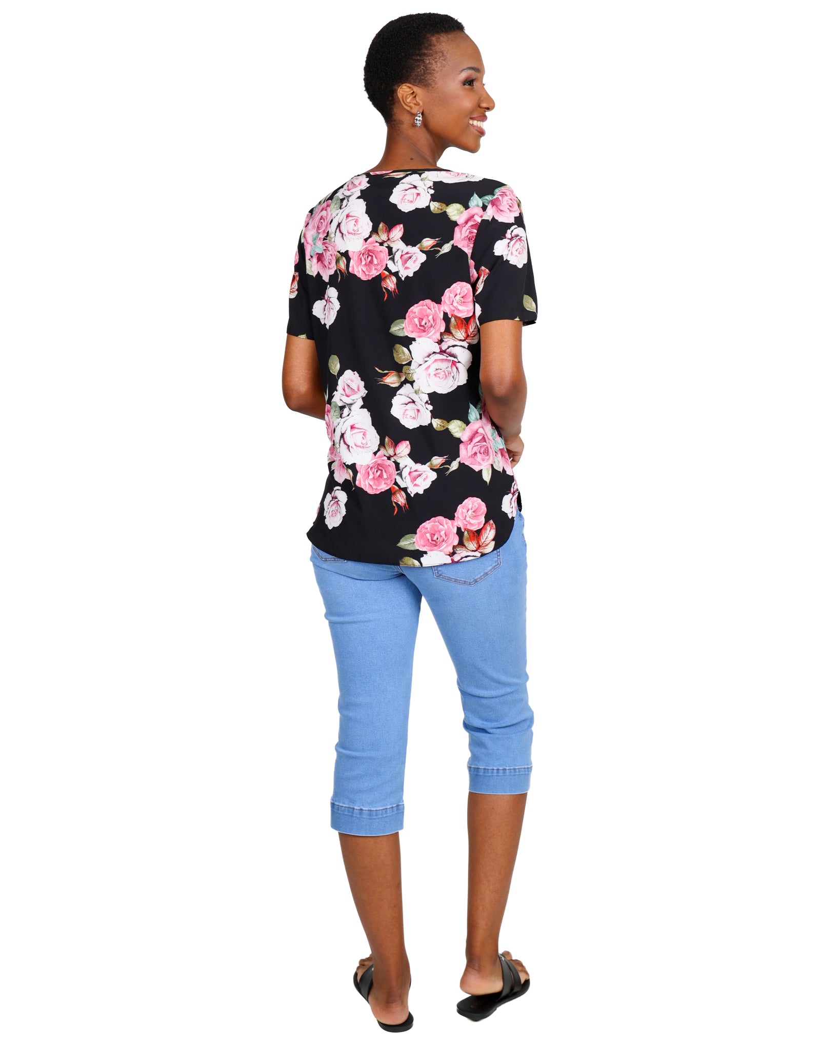 Cropped Denim Jeans