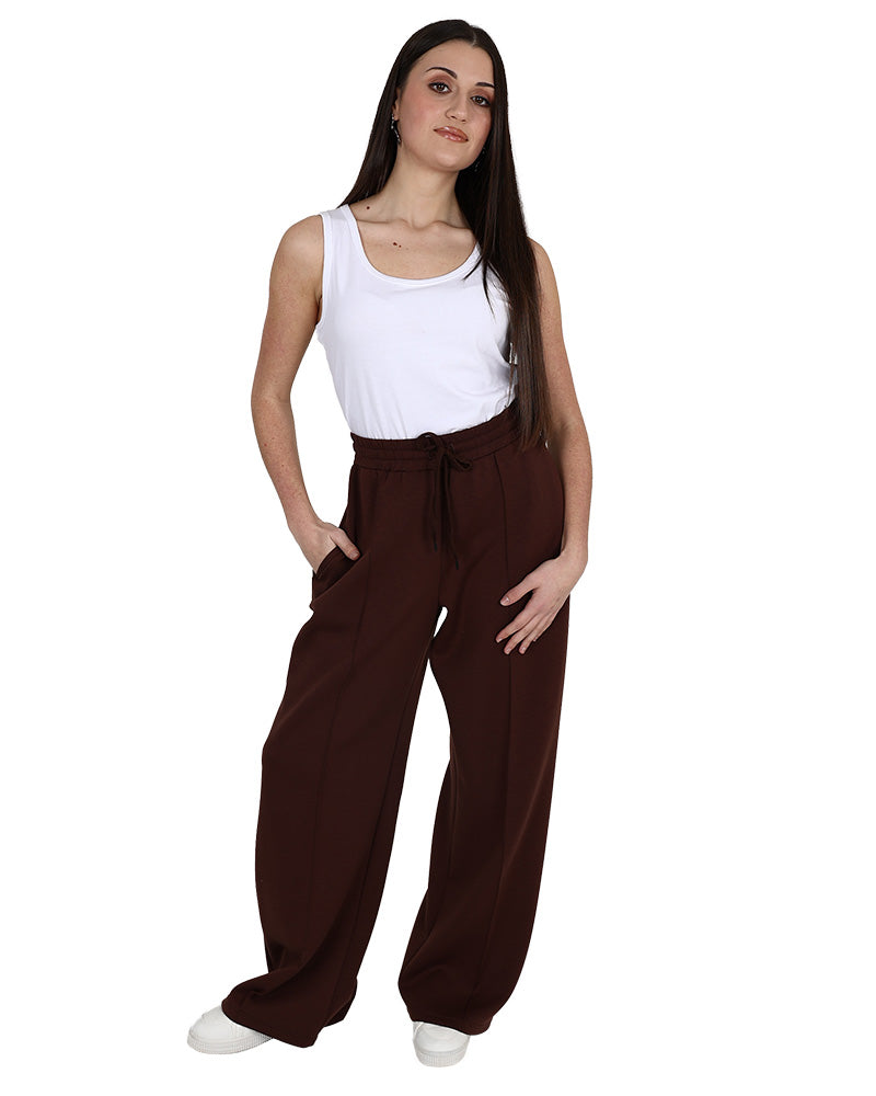 Chocolate Scuba Pintuck Pants