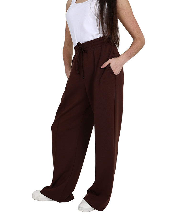 Chocolate Scuba Pintuck Pants