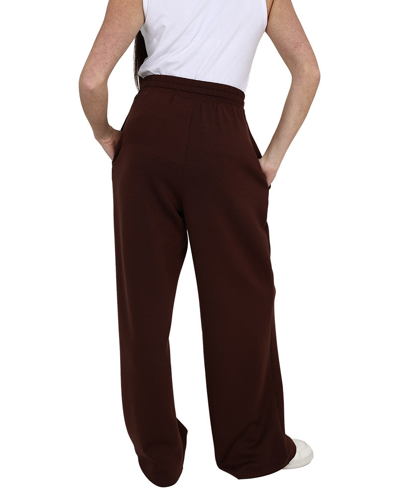 Chocolate Scuba Pintuck Pants