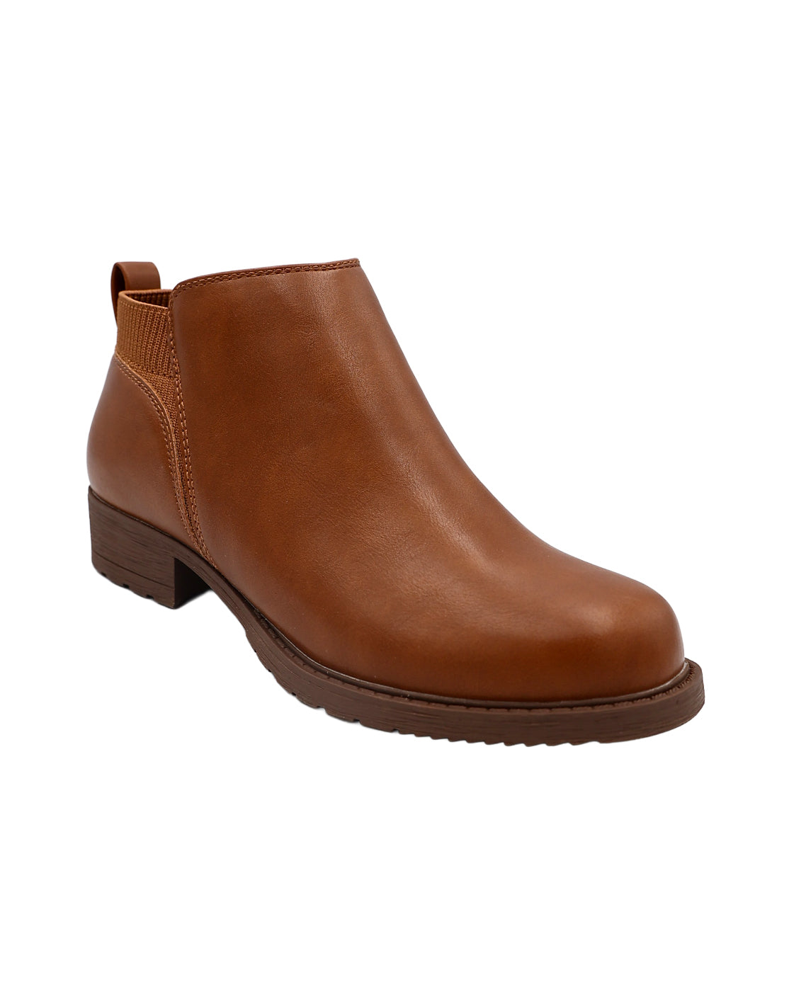Tan Elasticated Ankle Boot