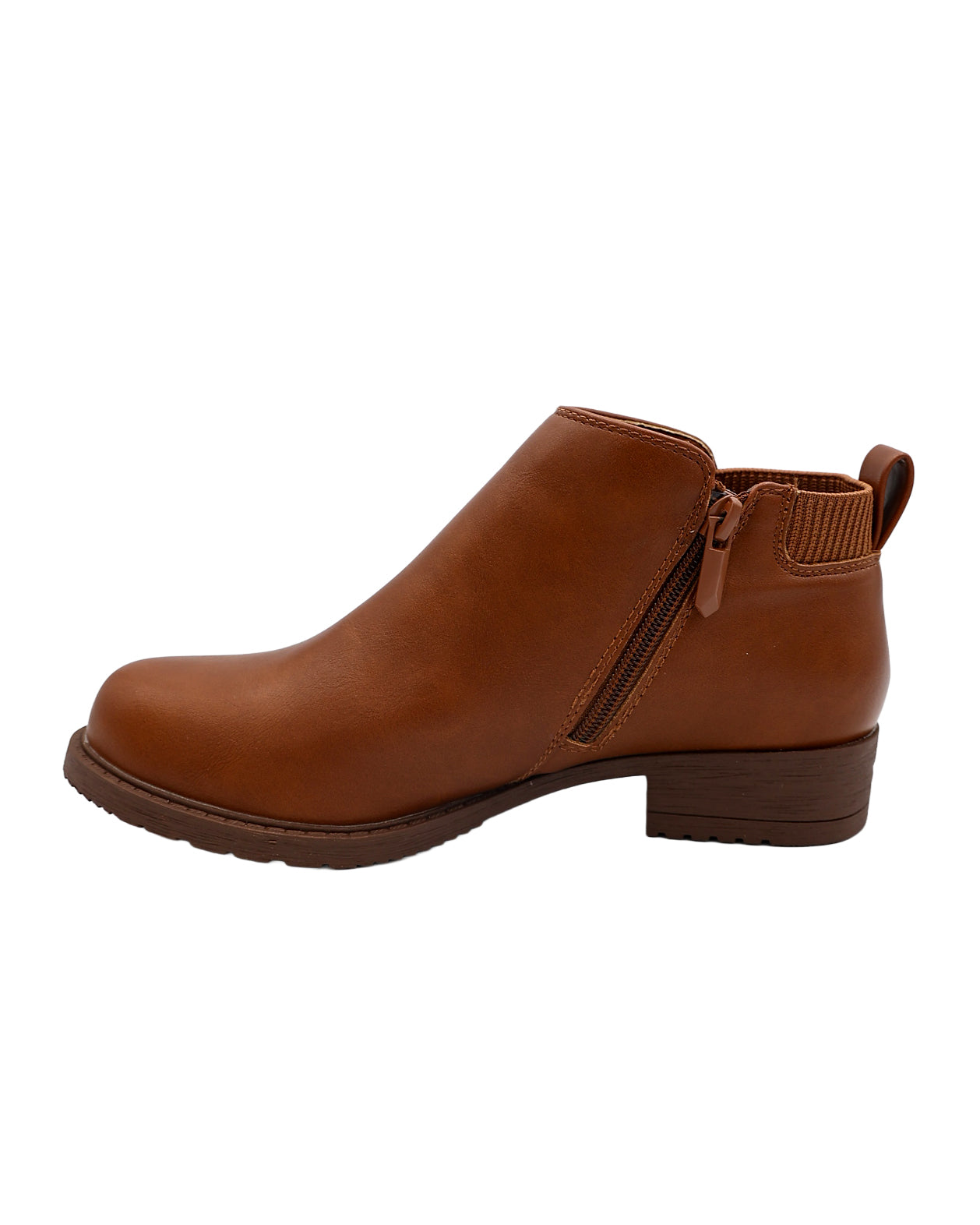 Tan Elasticated Ankle Boot