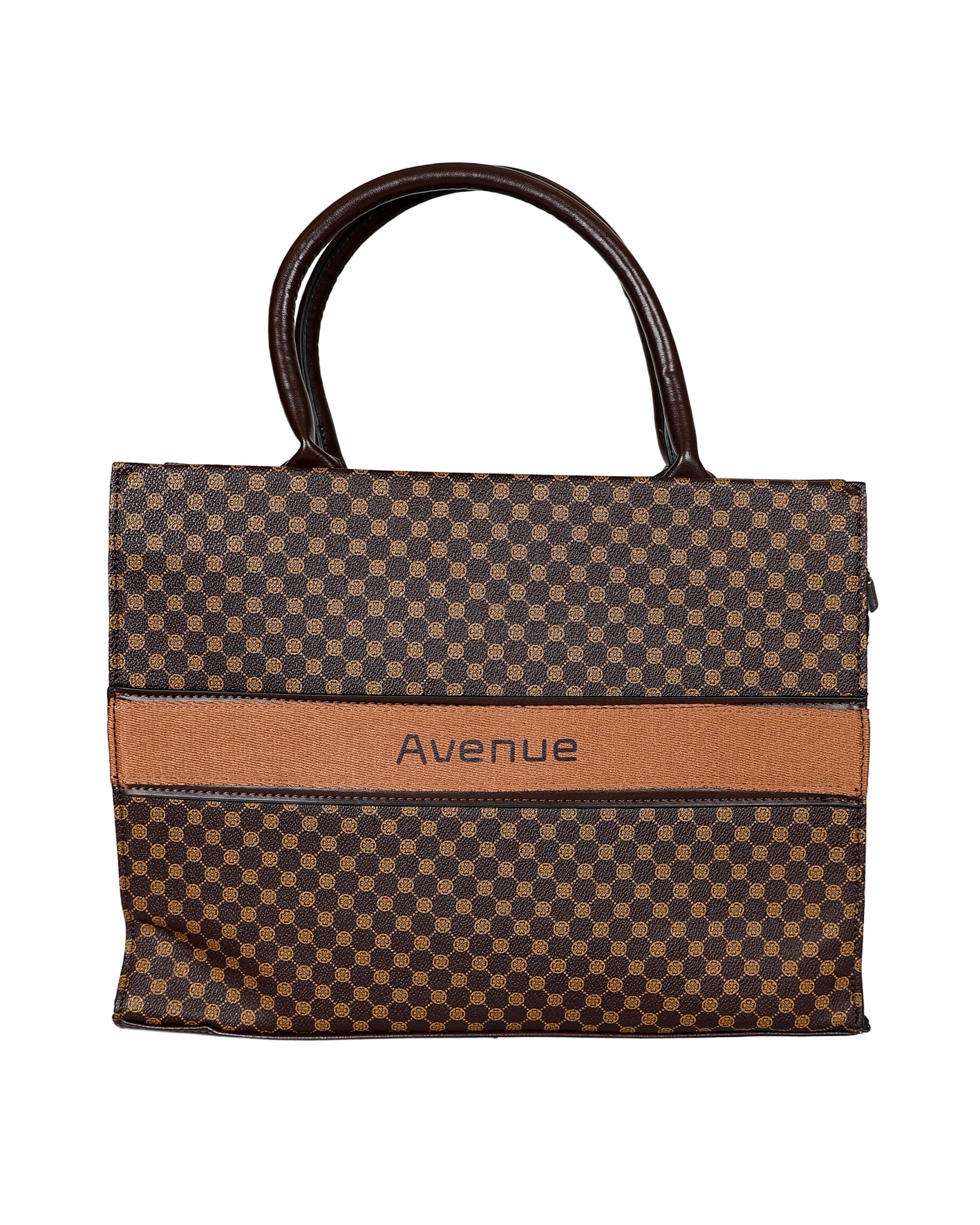 Brown Avenue Geometric Shopper Bag
