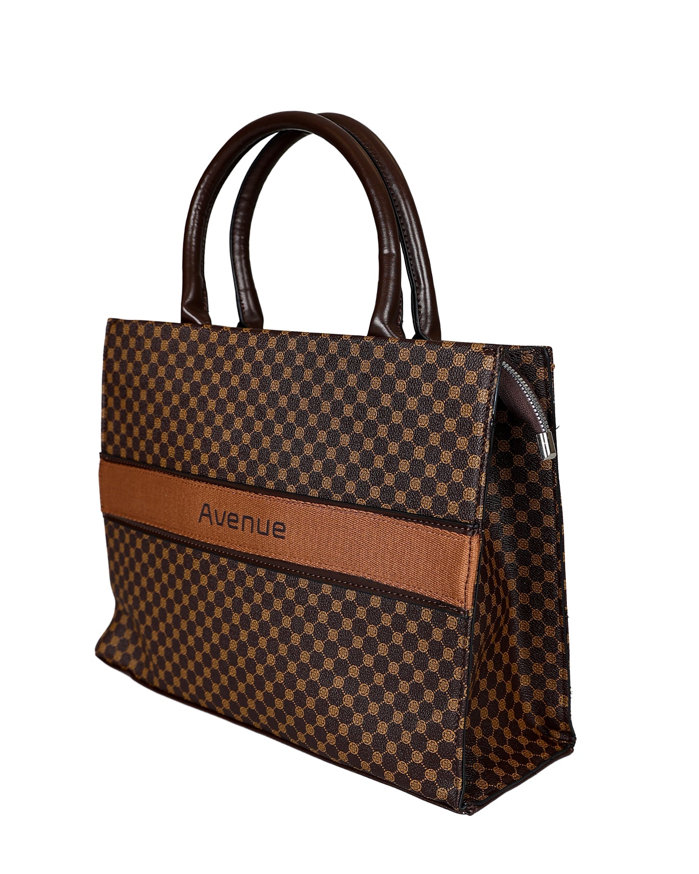 Brown Avenue Geometric Shopper Bag