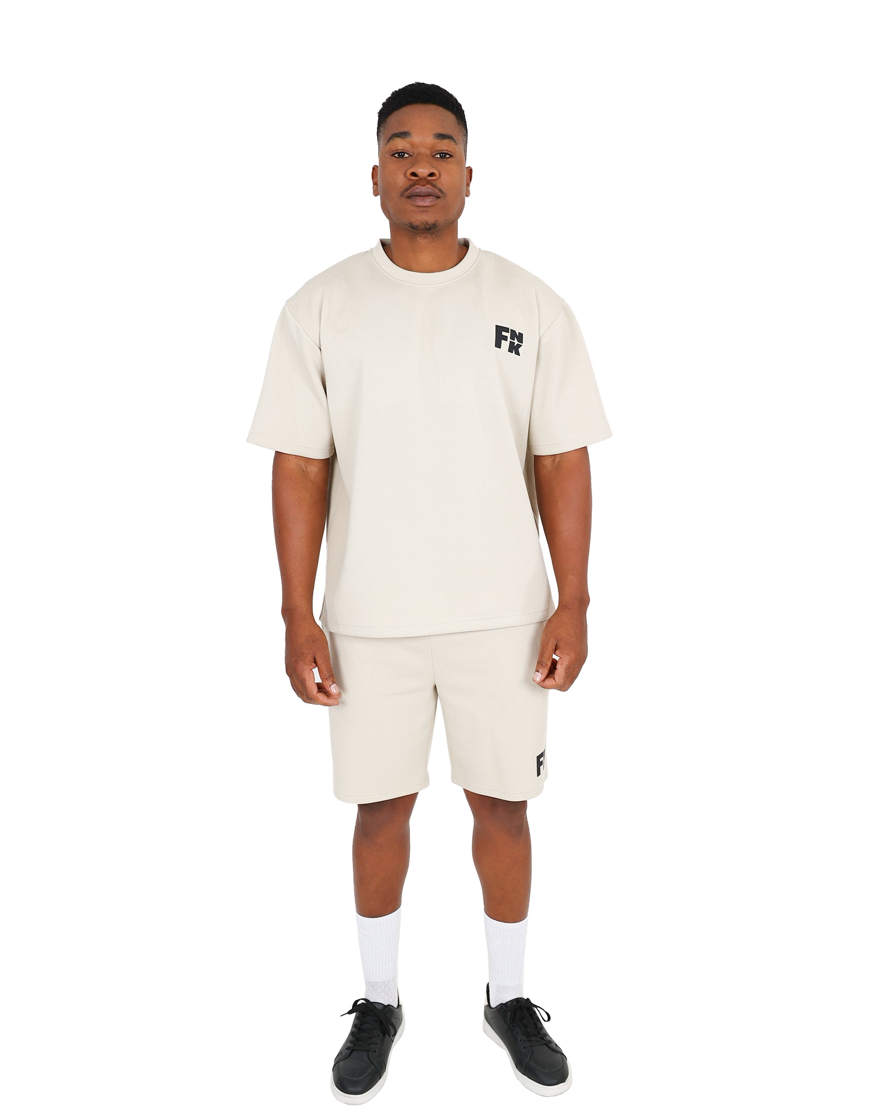 Funk Short Sleeve Stone Oversized Leisure T-Shirt