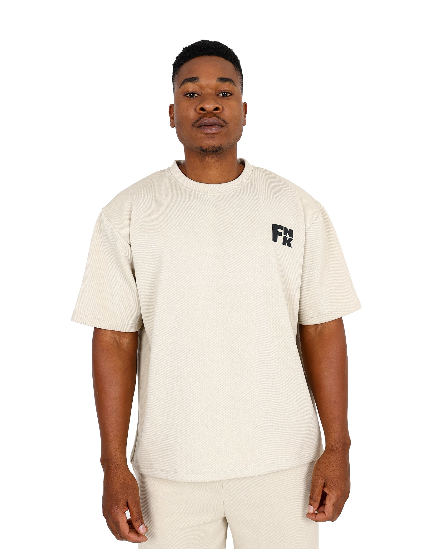 Funk Short Sleeve Stone Oversized Leisure T-Shirt