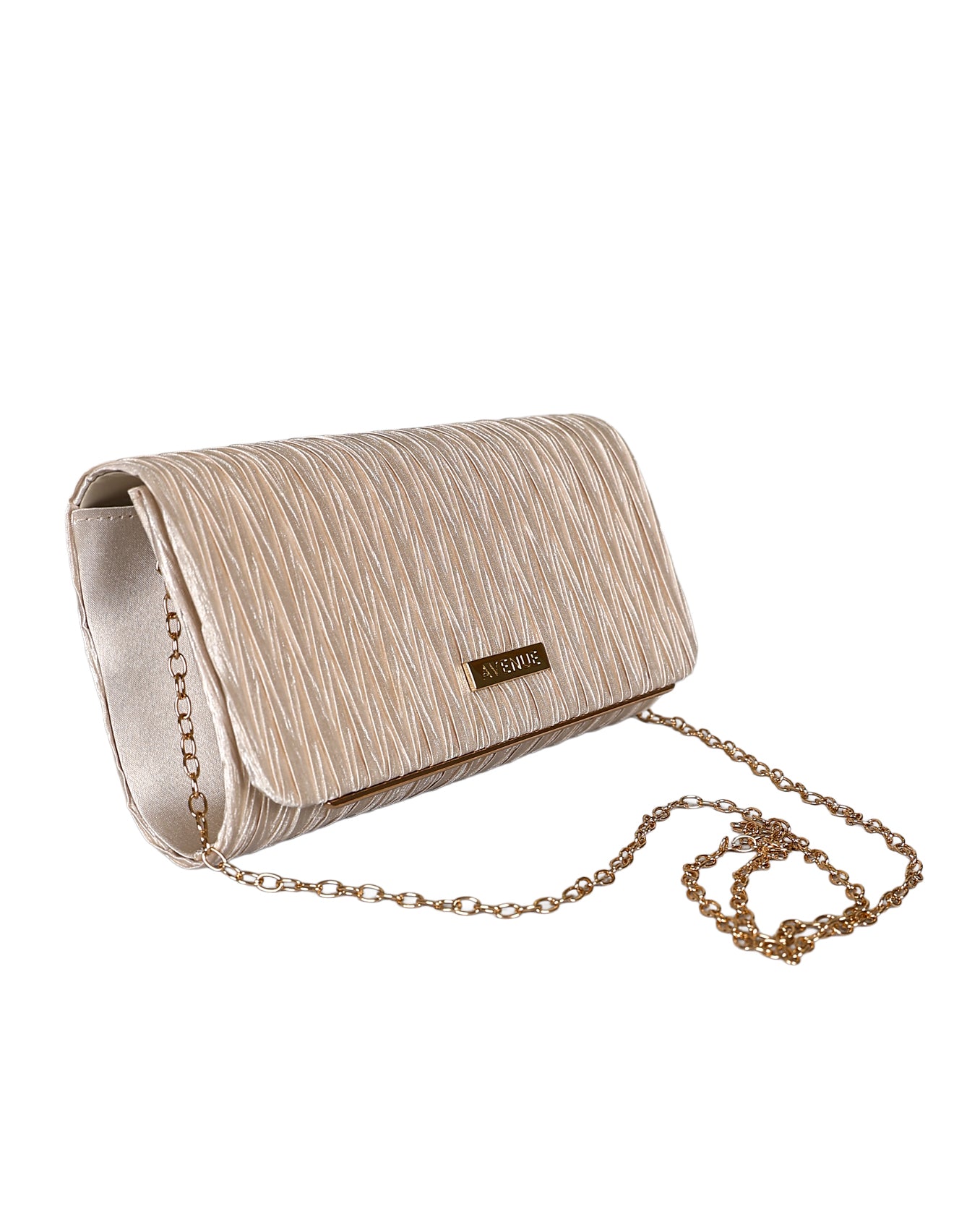 Champagne Glitterati Clutch Bag