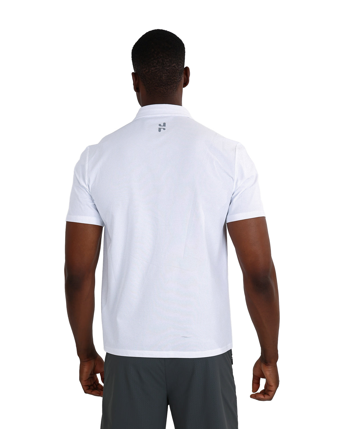 Short Sleeve White Active Golfer