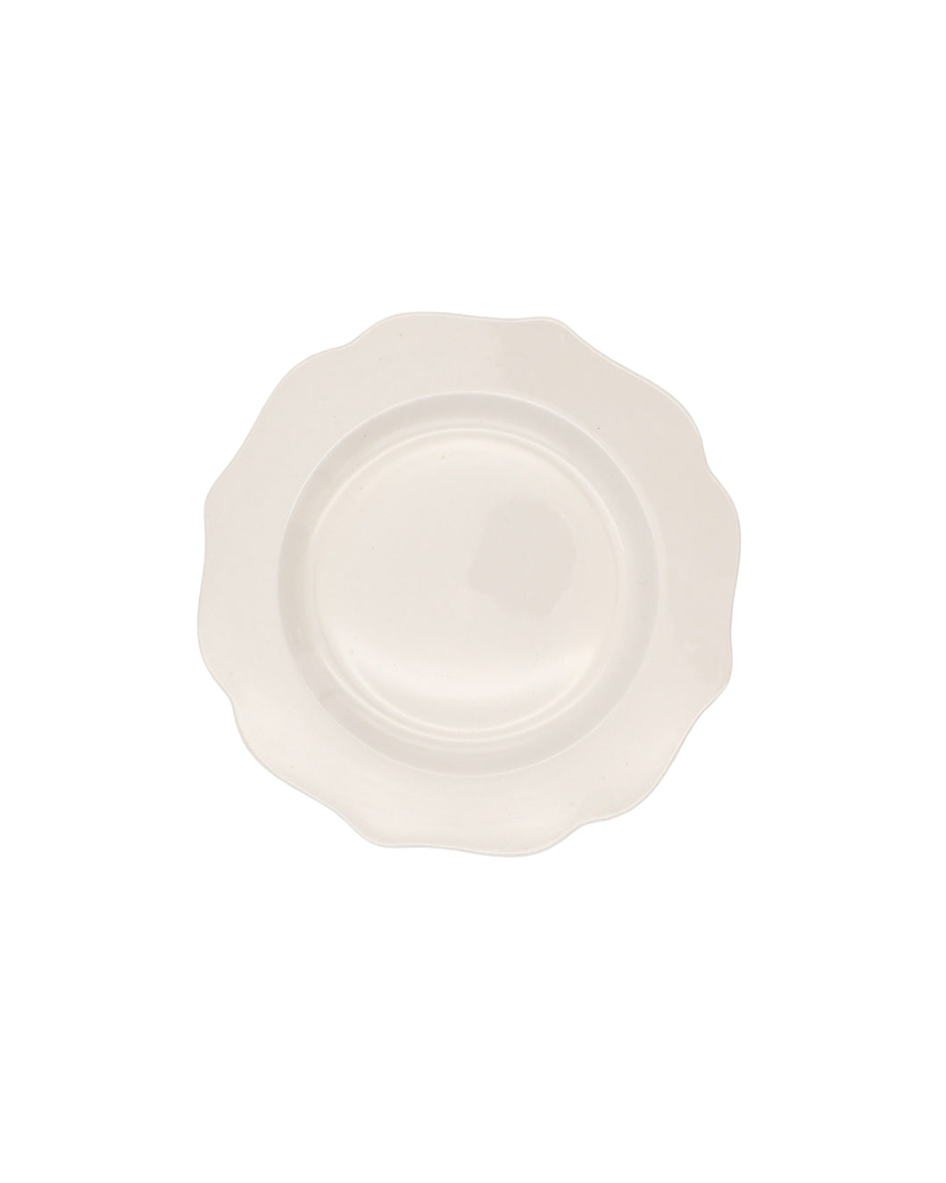 White Scalloped Side Plate