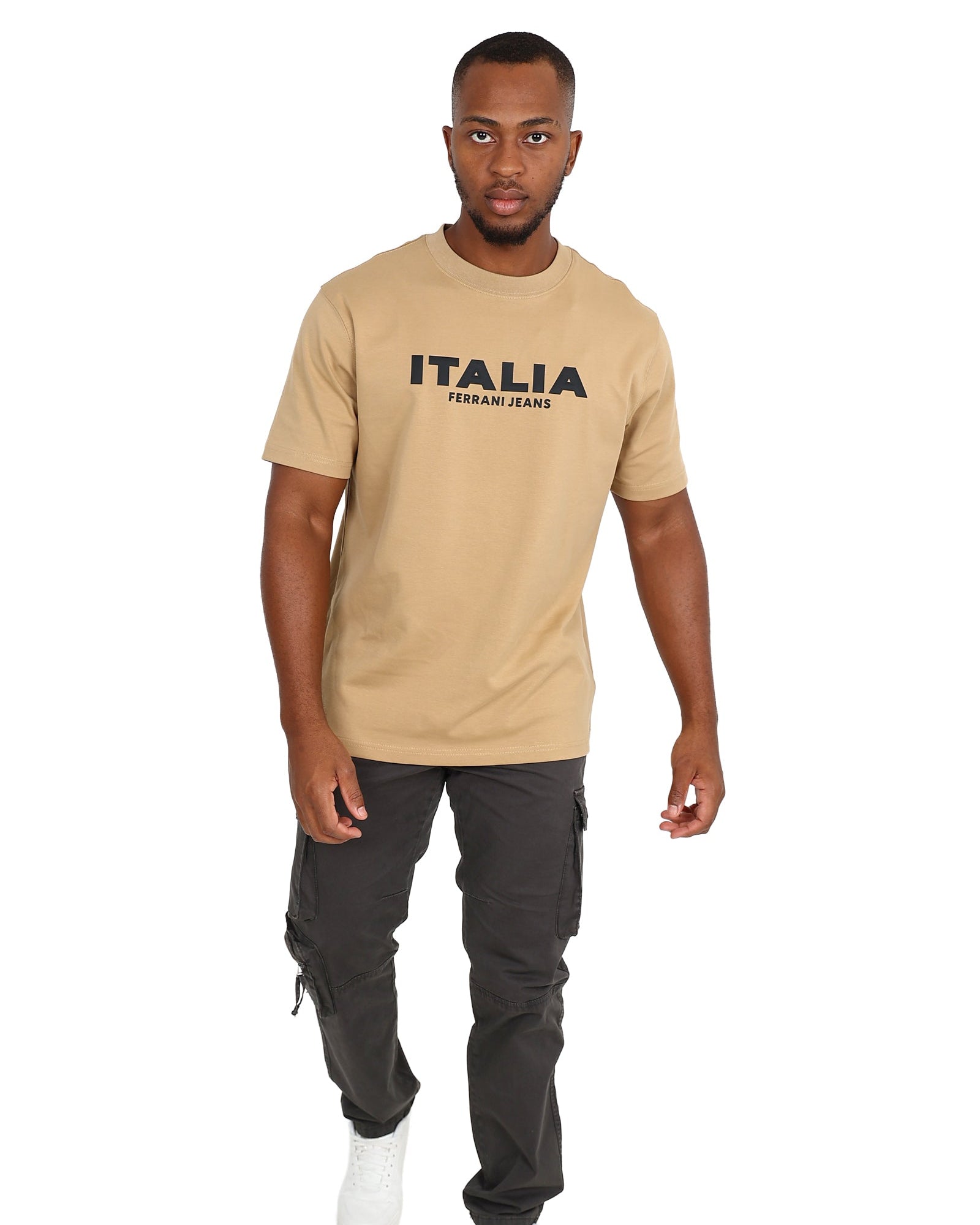 Ferrani Short Sleeve Stone Italia Graphic T-Shirts
