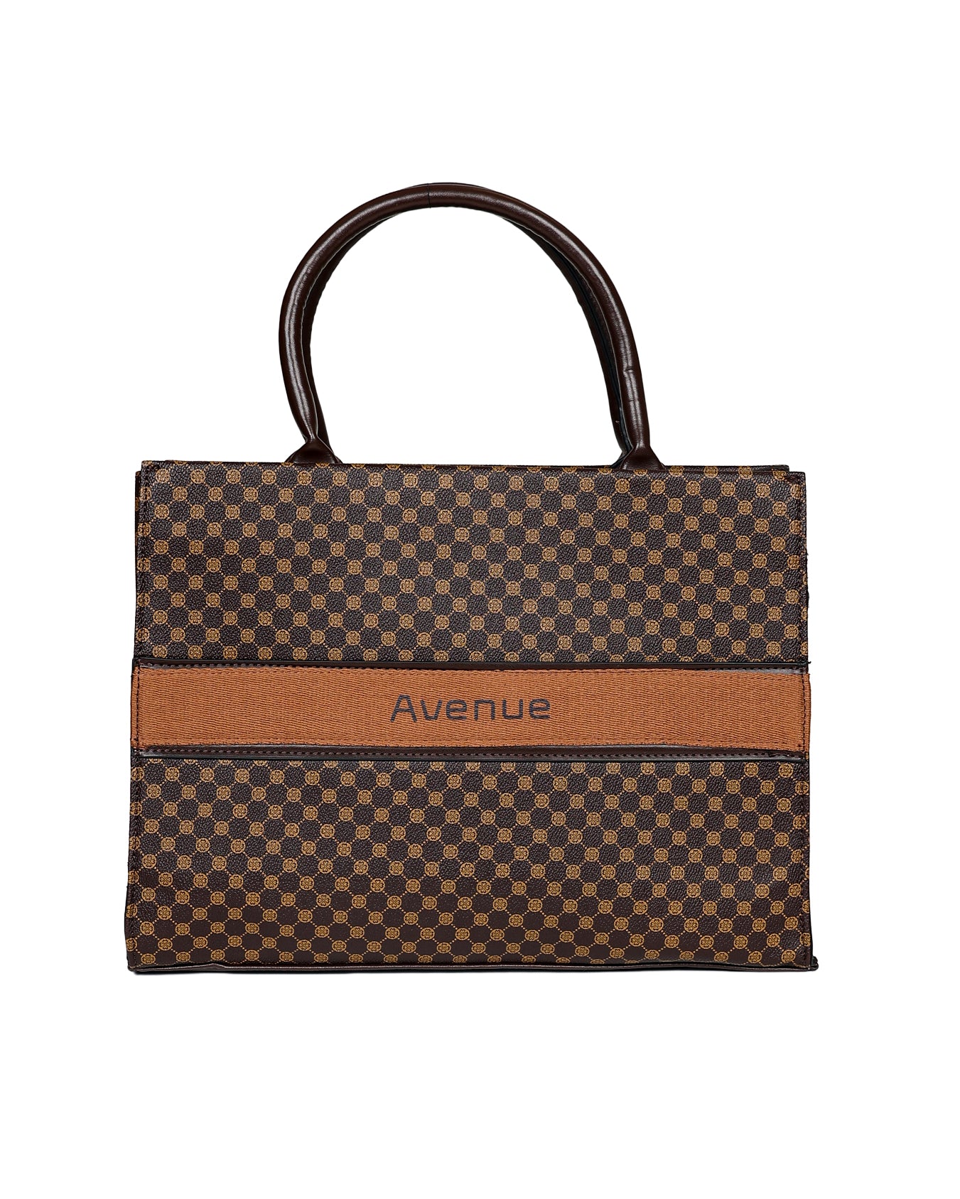 Brown Avenue Geometric Shopper Bag