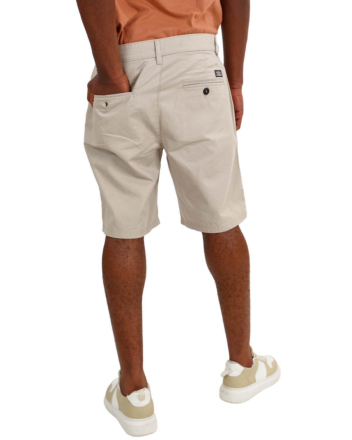 Stone Cotton Chino Shorts