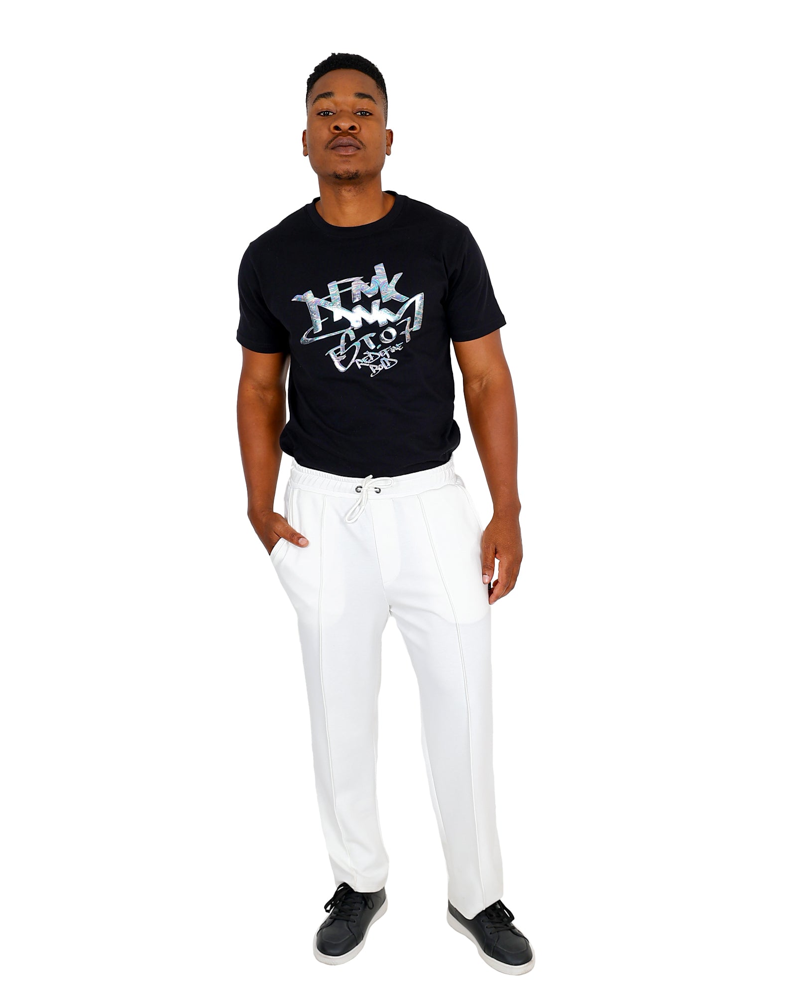 Funk Short Sleeve Black 3D Oil Slick T-Shirt