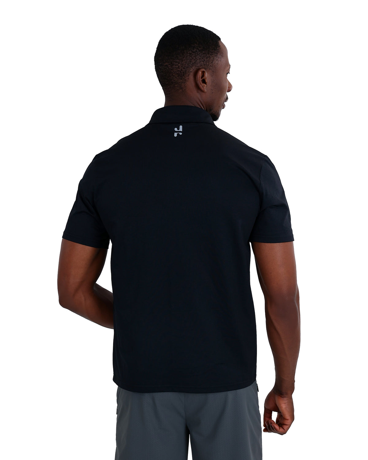 Short Sleeve Black Active Golfer