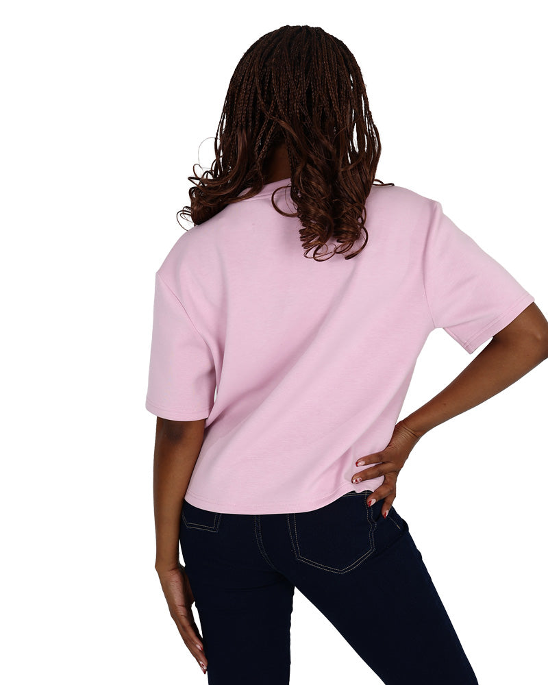 Short Sleeve Pink Scuba T-Shirt