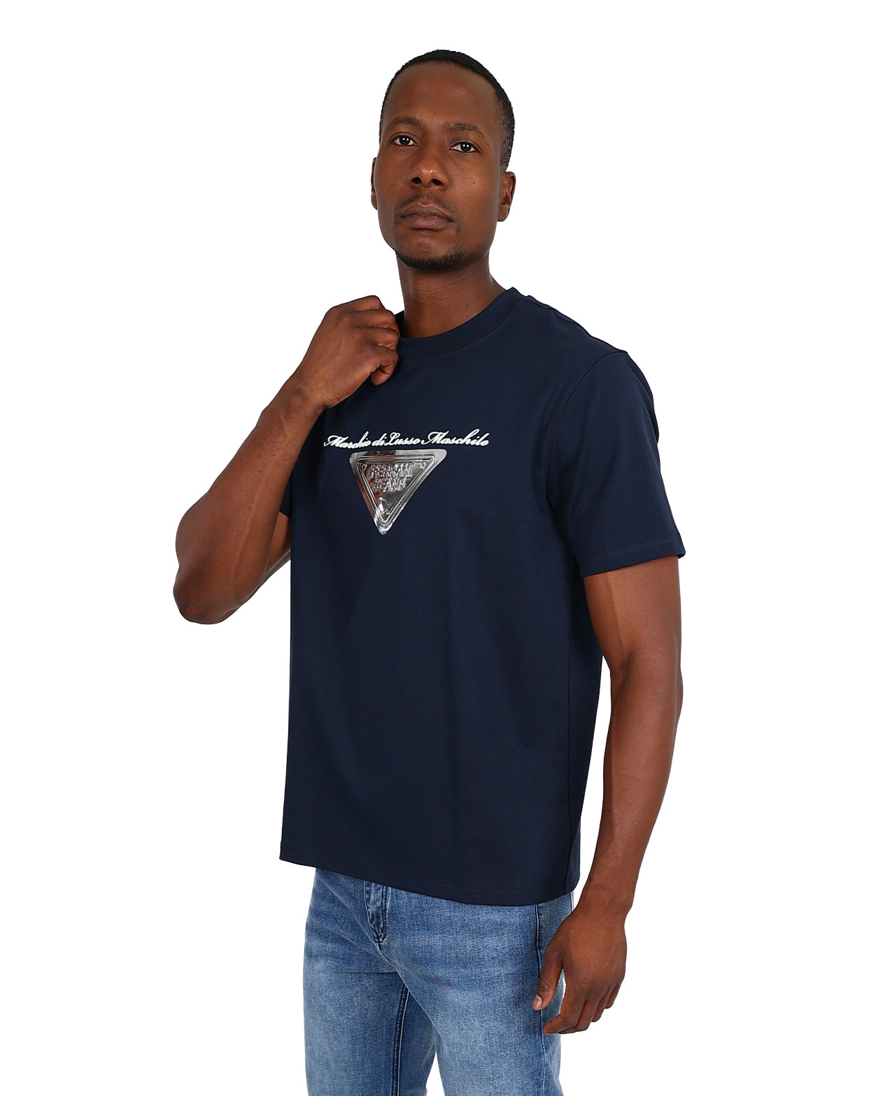 Ferrani Short Sleeve Navy Marchio Di Lusso T-Shirt