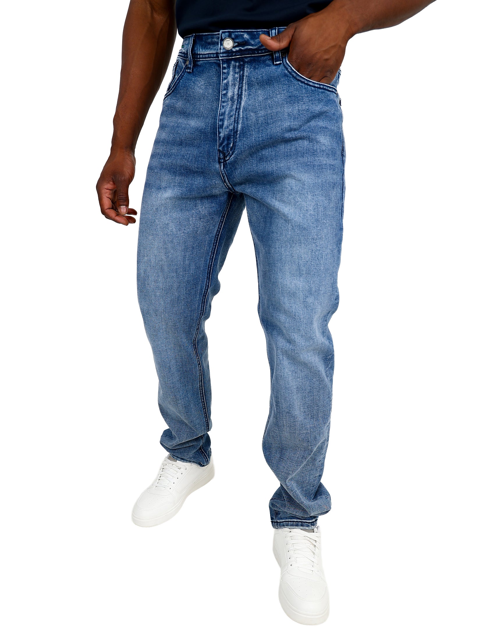 Ferrani 5 Pocket Slim Fit Stretch Medium Indigo Jean