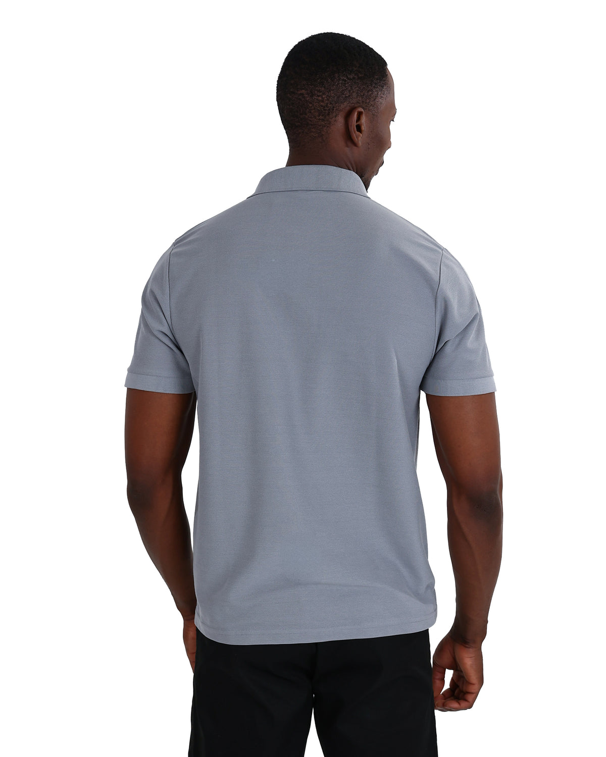 Short Sleeve Dark Grey Pique Golfer