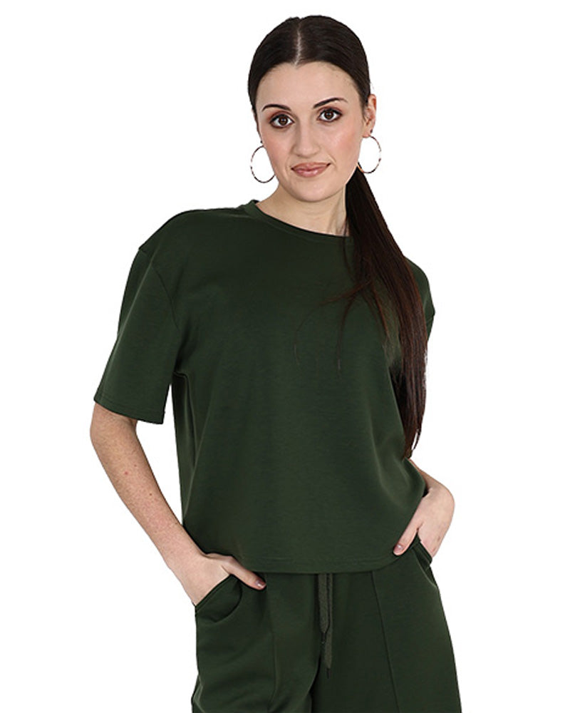 Short Sleeve Olive Scuba T-Shirt