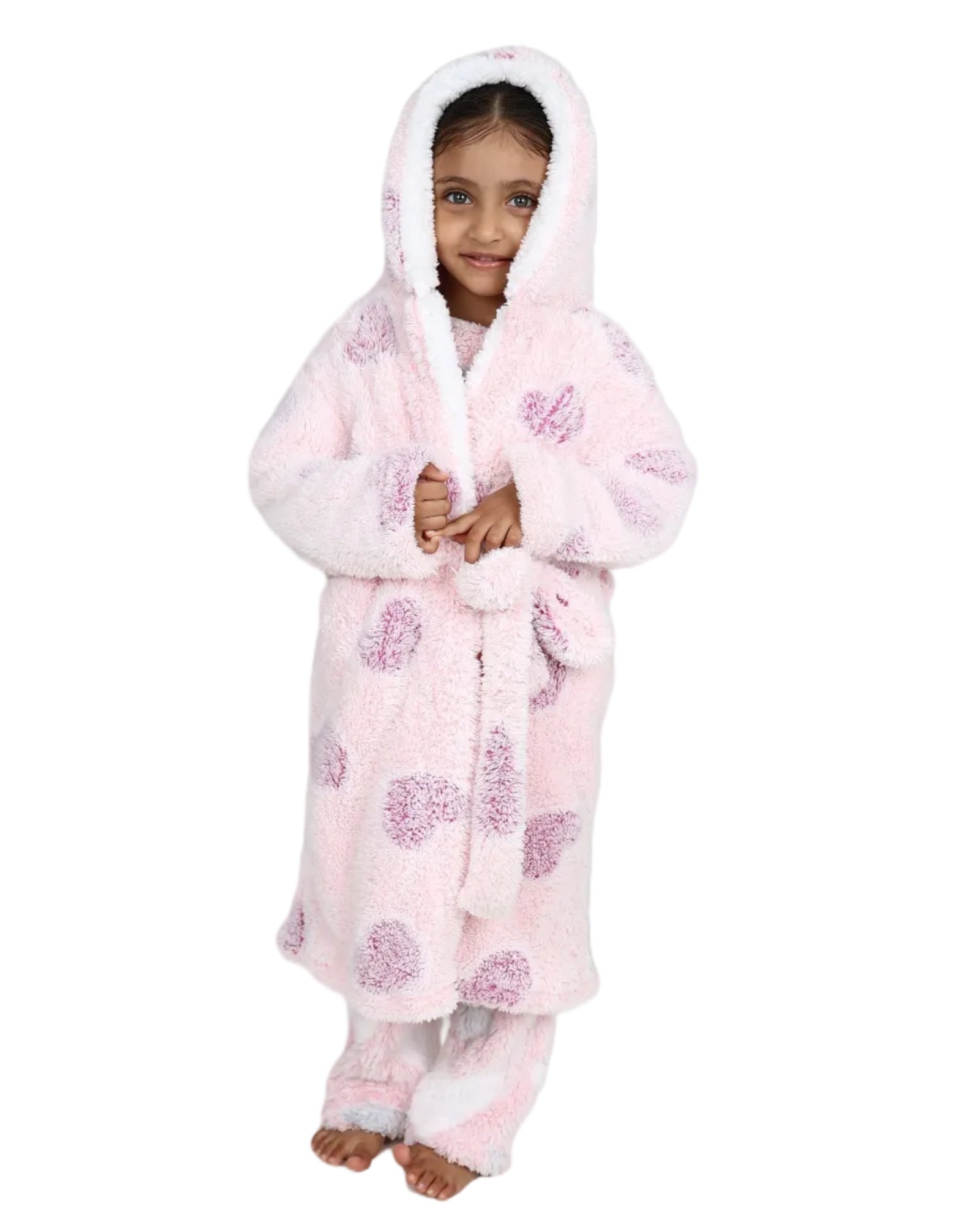 Sherpa Hooded Heart Gown