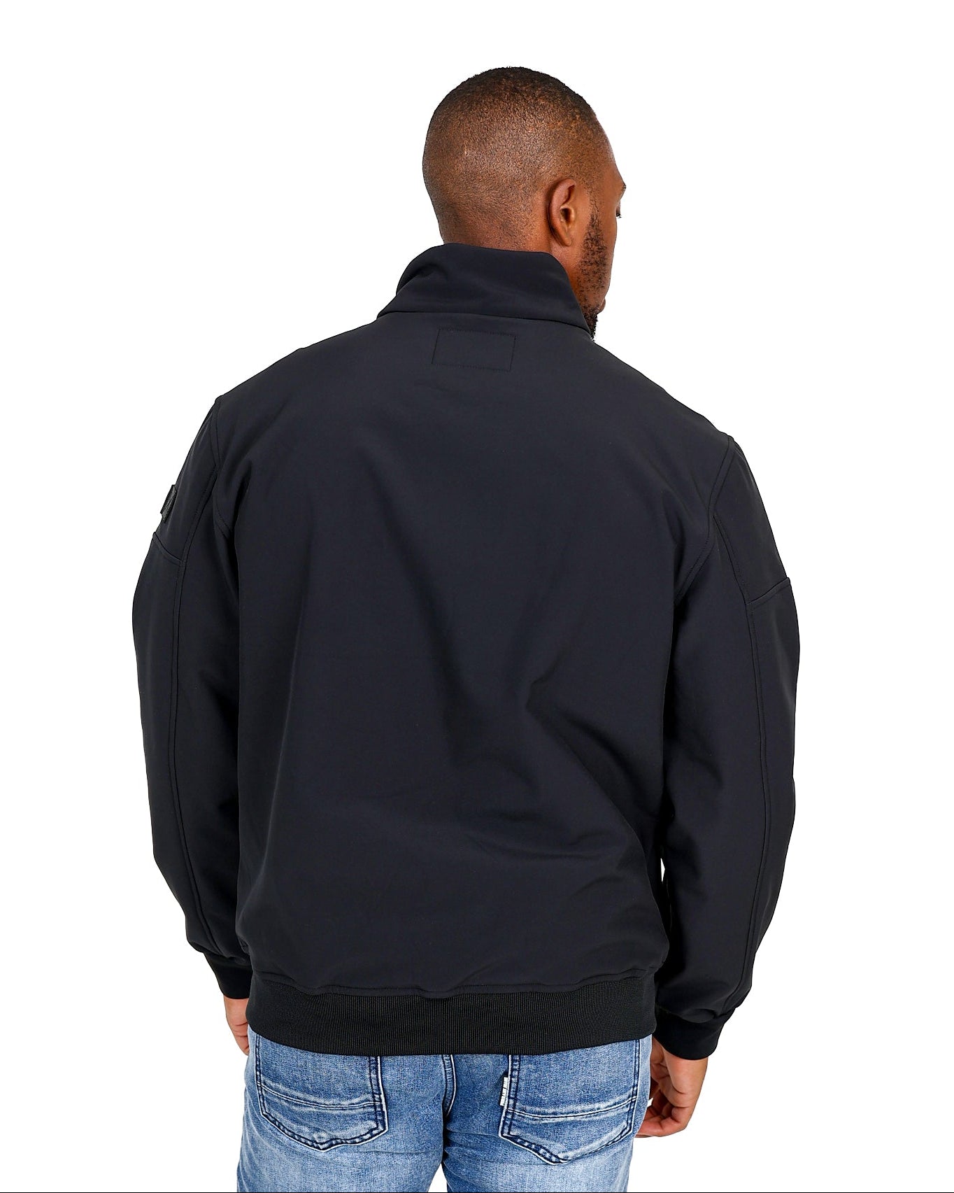 Ferrani Black 4-Way Stretch Zip Through Softshell Jacket