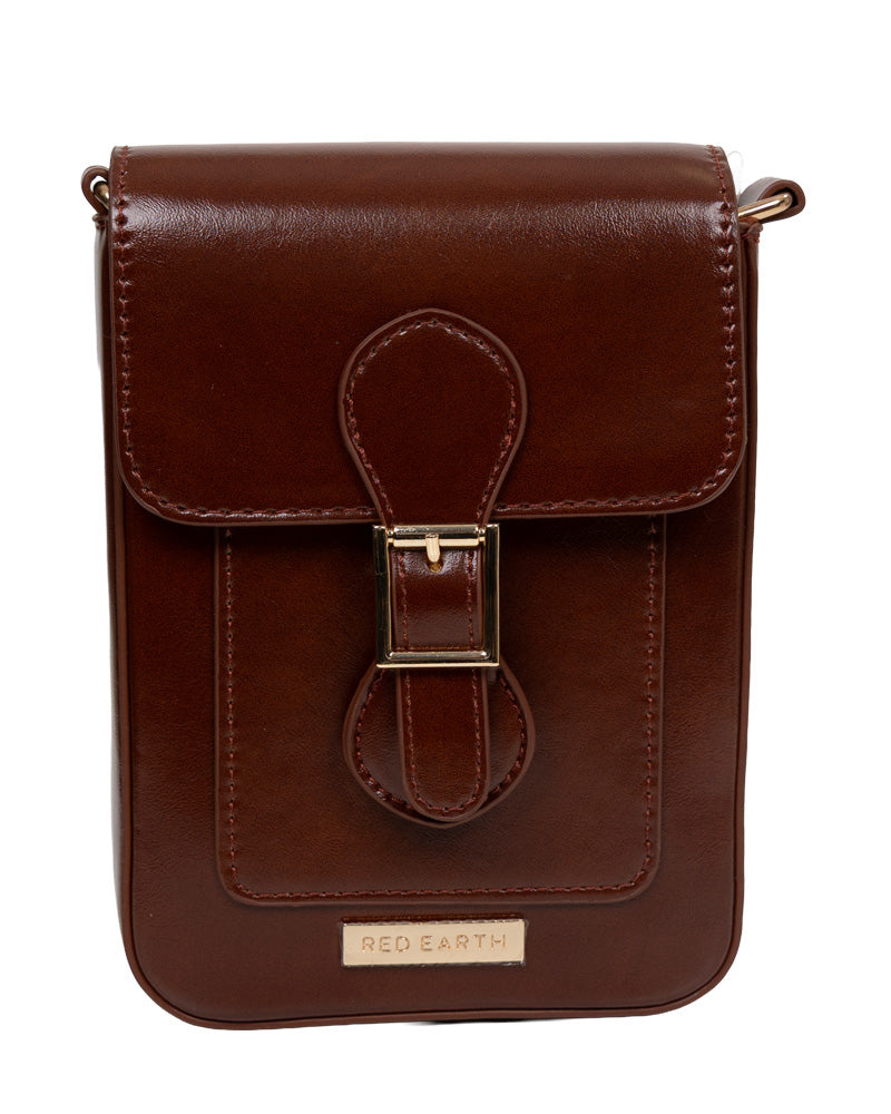 Tan Phone Sling Handbag