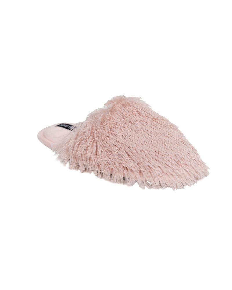 Pink Shaggy Push-In Slipper