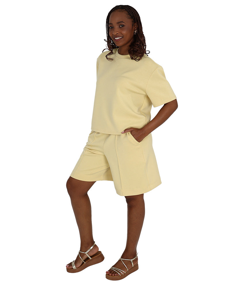 Butter Elasticated Scuba Shorts