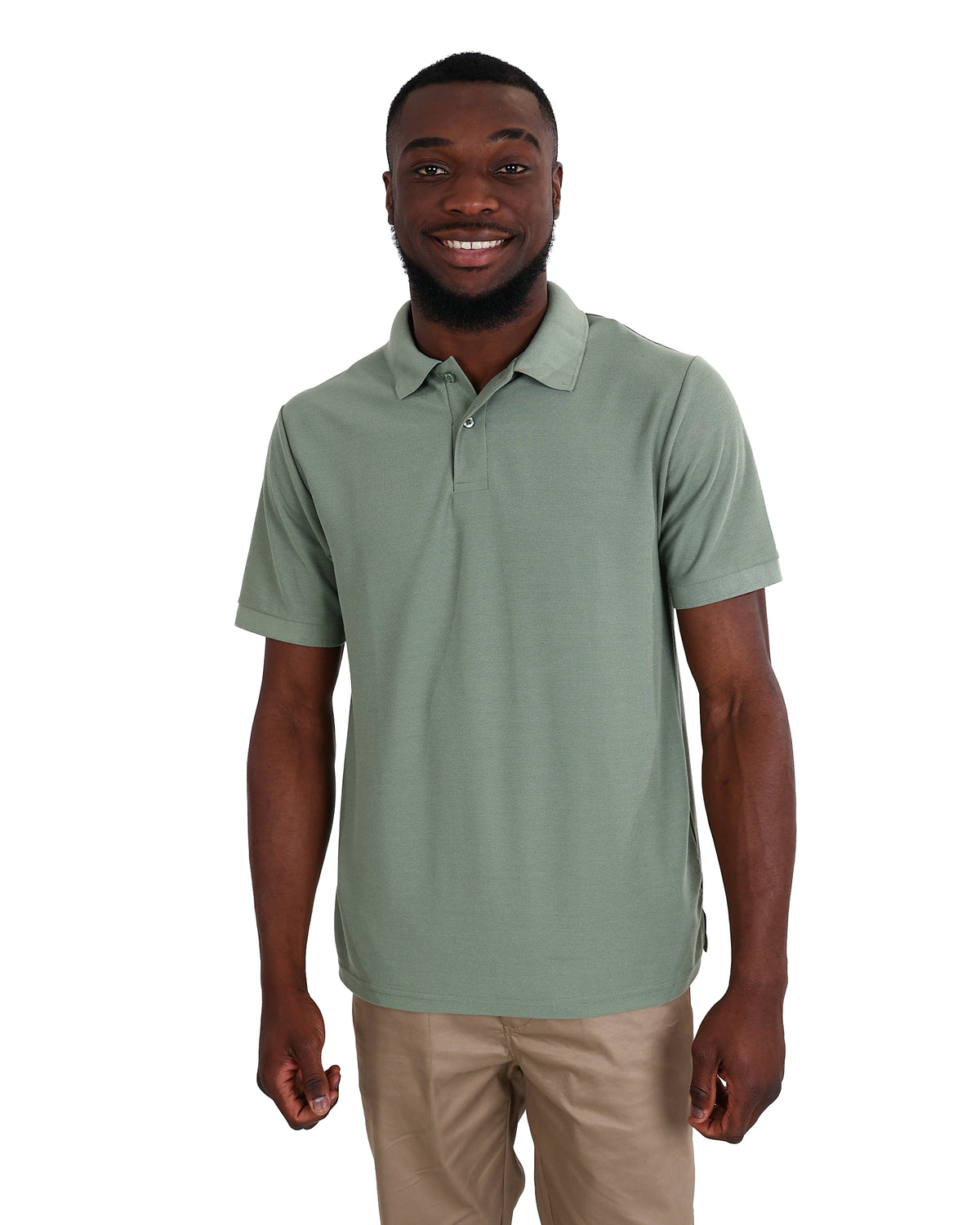 Short Sleeve Soft Green Pique Golfer