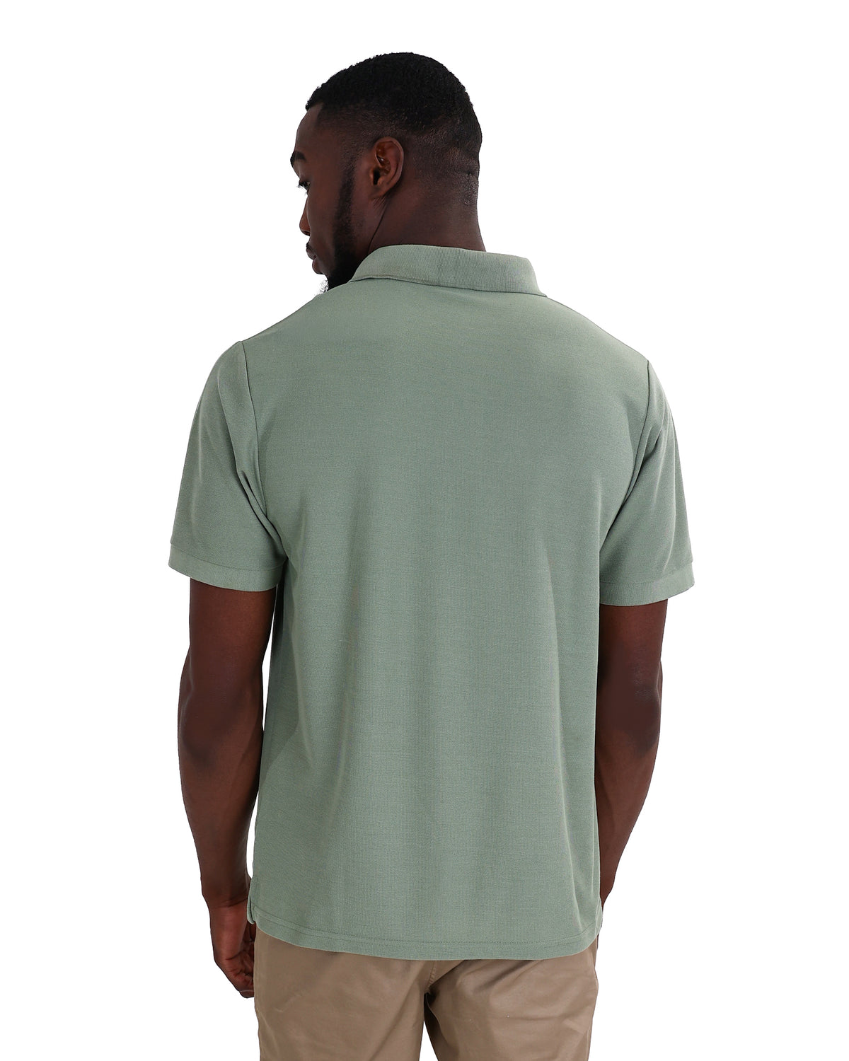 Short Sleeve Soft Green Pique Golfer