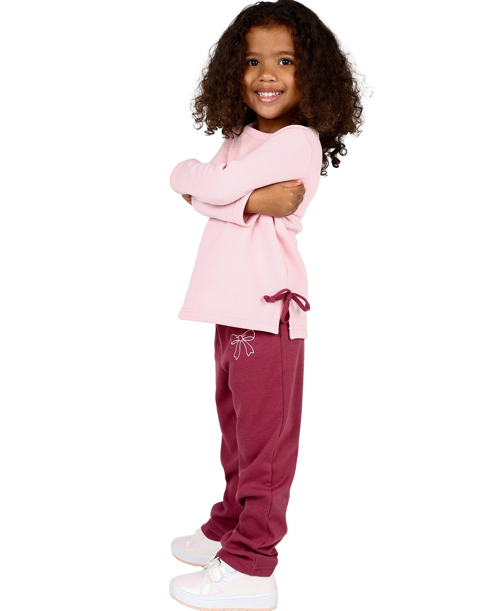 Bow Detail Ribbed Legging Set