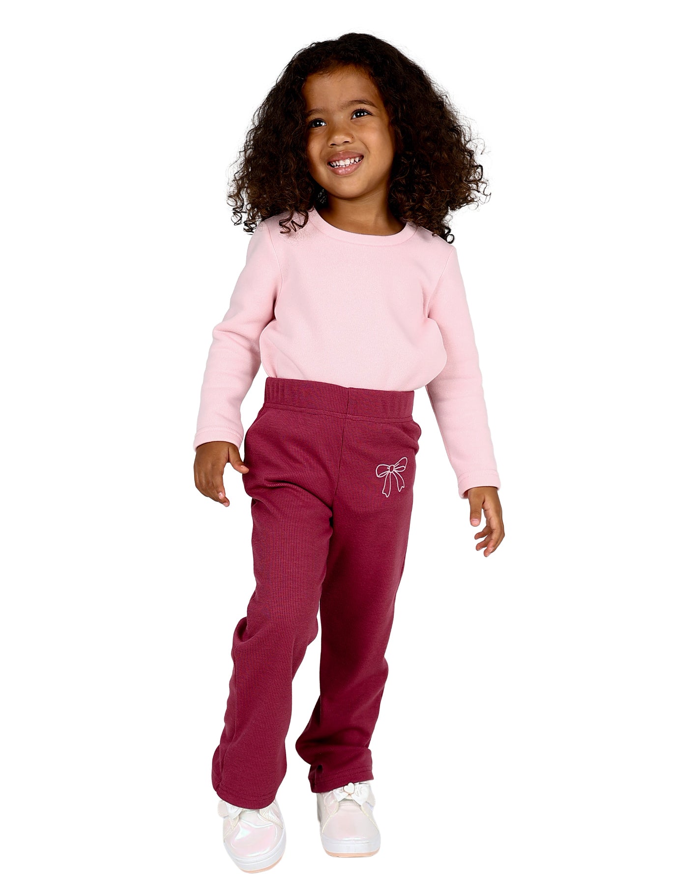Bow Detail Ribbed Legging Set