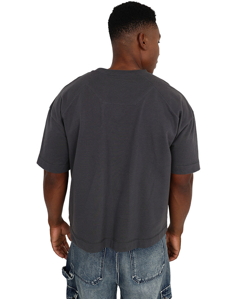 Short Sleeve Charcoal "Hood Champ" T-Shirt